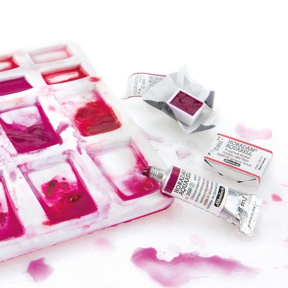 Schmincke - HORADAM AQUARELL Small Color Box of 8 Small Pan Watercolors 74 408 - Picture 3 of 6